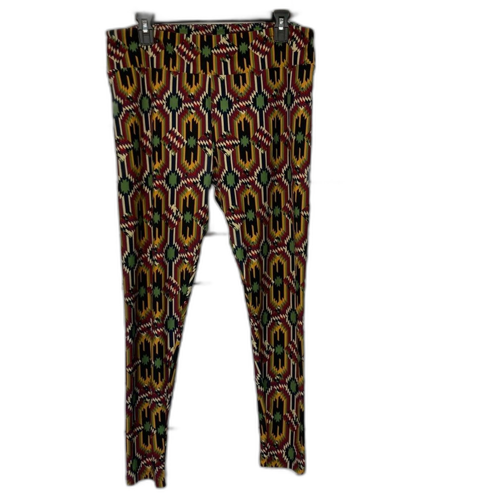 Lularoe Leggings Tall and Curvy  Multicolor Pattern Womens Pants Size 12-22
